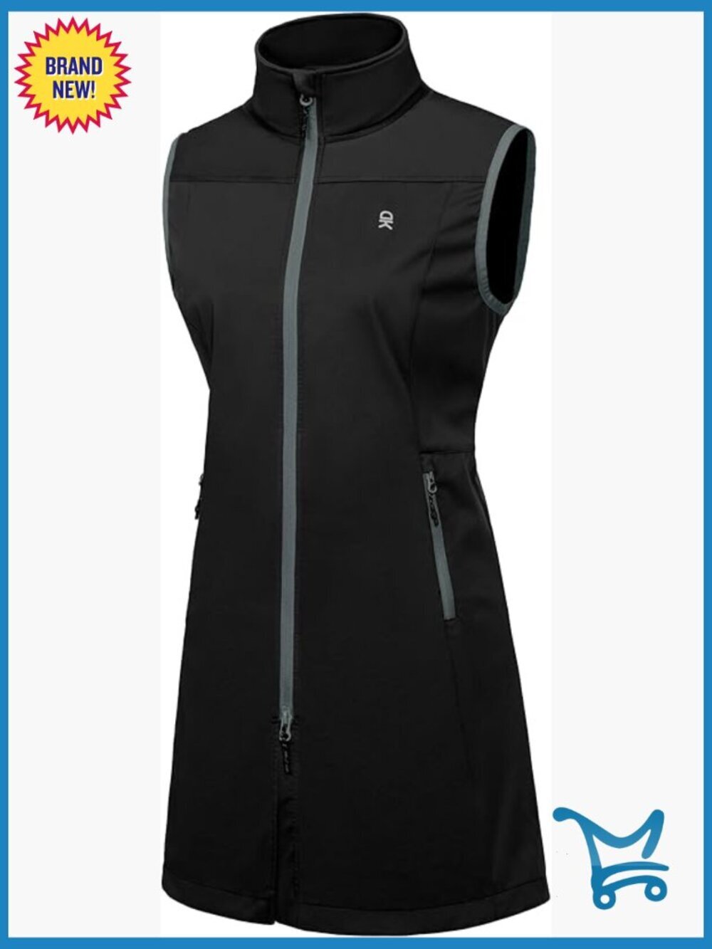 Lightweight Windproof Softshell Vest Sleeveless Jacket for Hiking Travel